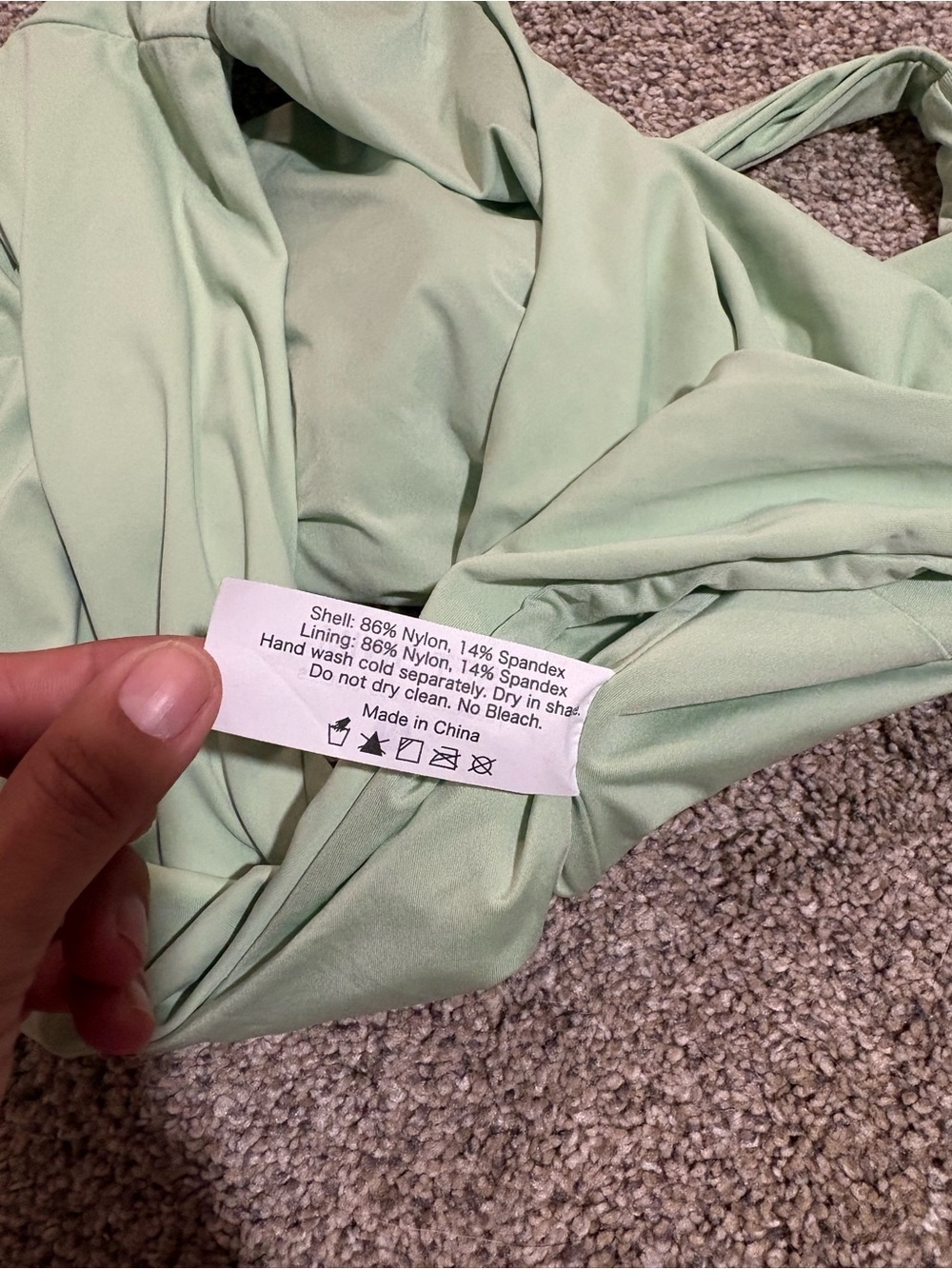 Set active swim one piece mint green medium - Picture 4 of 5